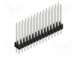 Connector: pin strips; pin header; male; PIN: 30; 1.27mm; THT; 2x15