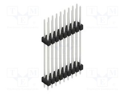 Connector: pin strips; pin header; male; PIN: 18; 2.54mm; THT; 2x9