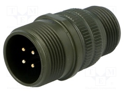 Connector: circular; Series: DS/MS; plug; male; PIN: 4; for cable