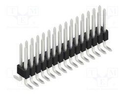 Connector: pin strips; pin header; male; PIN: 30; 1.27mm; SMT; 2x15