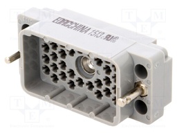 Connector: rectangular; plug; hermaphrodite; Mat: polycarbonate