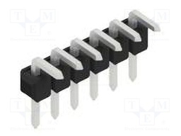 Connector: pin strips; pin header; male; PIN: 6; 2.54mm; THT; 1x6