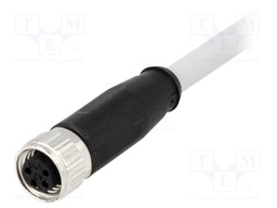 Connector: M8; female; PIN: 4; straight; with lead; plug; 2m; PVC