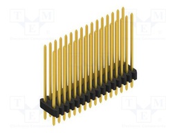 Connector: pin strips; pin header; male; PIN: 32; 1.27mm; THT; 2x16