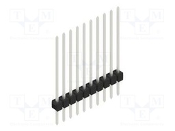 Connector: pin strips; pin header; male; PIN: 10; 2.54mm; THT; 1x10
