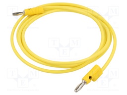 Test lead; 60VDC; 30VAC; 15A; Len: 1.829m; yellow; Series: B