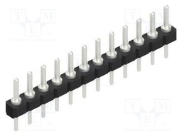 Connector: pin strips; pin header; male; PIN: 12; 2.54mm; THT; 1x12