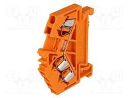 Splice terminal: rail; 0.08÷2.5mm2; ways: 1; terminals: 3; orange