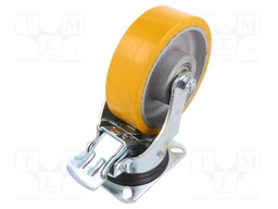 Transport wheel; Ø: 160mm; W: 50mm; H: 200mm; torsional with lock