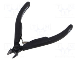 Pliers; side,cutting,precision; oval head,blackened tool