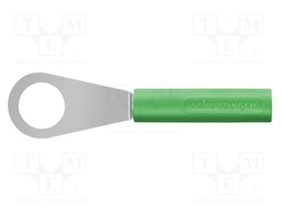 Plug; ring; 60VDC; 32A; green; Plating: nickel plated; 3mΩ; 30VAC