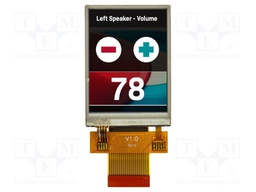 Display: TFT; 2.4"; 240x320; Illumin: LED; Dim: 42.72x60.26x4.45mm