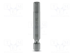 Screwdriver bit; Allen hex key; HEX 6mm; Overall len: 50mm