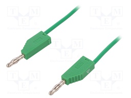 Test lead; PVC; 2m; green; 32A; 60V; Cond.cross sec: 2.5mm2