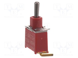 Switch: toggle; Pos: 3; SP3T; (ON)-OFF-(ON); 0.02A/20VAC; -30÷85°C