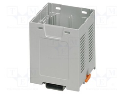 Enclosure base; grey; UL94V-0; EH 67,5; for DIN rail mounting