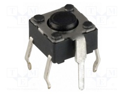 Microswitch TACT; SPST-NO; Pos: 2; 0.05A/12VDC; THT; none; 1.3N