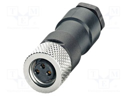 Connector: M8; PIN: 3; 4A; 48V; IP67; straight; unshielded; plug