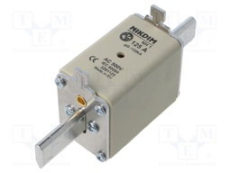 Fuse: fuse; 125A; 500VAC; gG; industrial; NH1