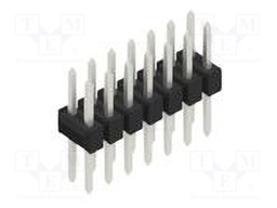 Connector: pin strips; pin header; male; PIN: 14; 2.54mm; THT; 2x7