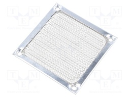 Guard; with EMI shielding; 80x80mm; Mat: metal; Mounting: screw