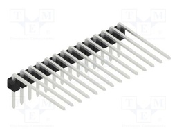 Connector: pin strips; pin header; male; PIN: 14; 2.54mm; THT; 1x14