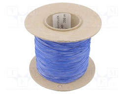 Insulating tube; Mat: silicone; blue; Øint: 0.8mm