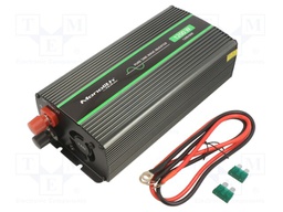 Converter: automotive DC/AC; 600W; Uout: 230VAC; 24VDC; 91%
