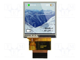 Display: TFT; 1.5"; 240x240; Illumin: LED; Dim: 32.52x35.32x3.45mm