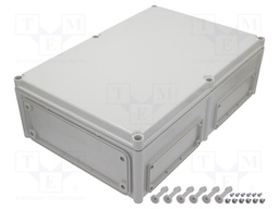 Enclosure: wall mounting; X: 380mm; Y: 560mm; Z: 180mm; EK; grey; IK08