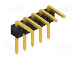 Connector: pin strips; pin header; male; PIN: 5; 2.54mm; THT; 1x5