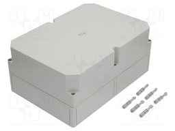 Enclosure: multipurpose; X: 254mm; Y: 361mm; Z: 165mm; TK PS; grey