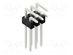 Connector: pin strips; pin header; male; PIN: 6; 2.54mm; THT; 2x3