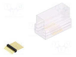 Connector: pin strips; pin header; male; PIN: 8; 1.27mm; SMT; 1x8