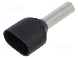 Tip: bootlace ferrule; insulated,double; copper; 1.5mm2; 8mm