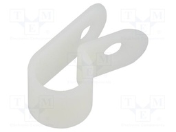 Fixing clamp; ØBundle : 7.9mm; Ømount.hole: 3.6mm; W: 9.5mm