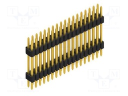 Connector: pin strips; pin header; male; PIN: 36; 1.27mm; THT; 2x18