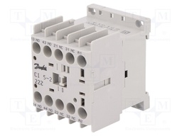 Contactor: 4-pole; Auxiliary contacts: NC x2,NO x2; 24VDC; 10A