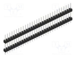 Connector: pin strips; pin header; male; PIN: 30; 2.54mm; THT; 1x30