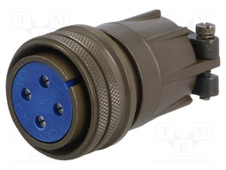 Connector: circular; Series: 97; plug; female; PIN: 4; silver plated