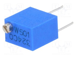 Potentiometer: mounting; vertical,multiturn; 500Ω; 250mW; ±10%