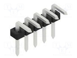 Connector: pin strips; pin header; male; PIN: 5; 2mm; THT; 1x5; 100V