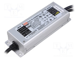 Power supply: switched-mode; LED; 75W; 75÷150VDC; 500mA; IP67; 800g