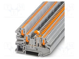 Splice terminal: rail; PTV; 20A; 400V; push-in; PA; L: 45.7mm