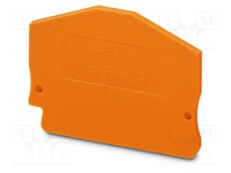 End piece; L: 43mm; W: 2.2mm; H: 51mm; Body: orange