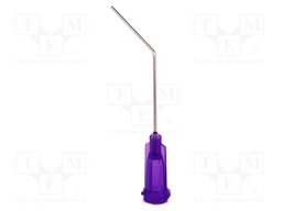 Needle: steel; 1.5"; Size: 21; bent at 45°; Mounting: Luer Lock