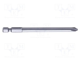 Screwdriver bit; Phillips; PH3; Overall len: 100mm; 2pcs.