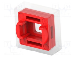 Button; -40÷85°C; square; red