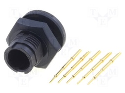 Connector: circular; Series: EN2; socket; male; soldering; PIN: 5; 3A