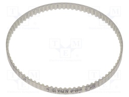 Timing belt; T2.5; W: 4mm; H: 1.3mm; Lw: 200mm; Tooth height: 0.7mm